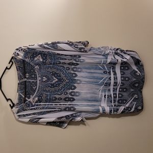 Pull over blouse.  Free flowing and comfy.